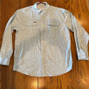 Poncho Outdoors - The Buckhorn Blue Patterned Men's Casual Shirt